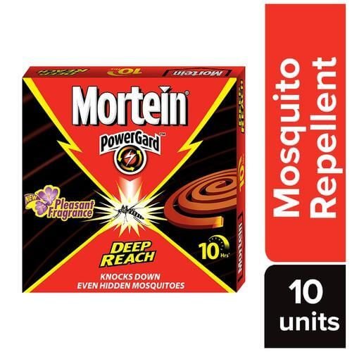 Mortein Mosquito Repellent, Pleasant Fragrance - 10 Hr | 100% Protection from Dengue Mosquitoes, 10 Hrs Carton